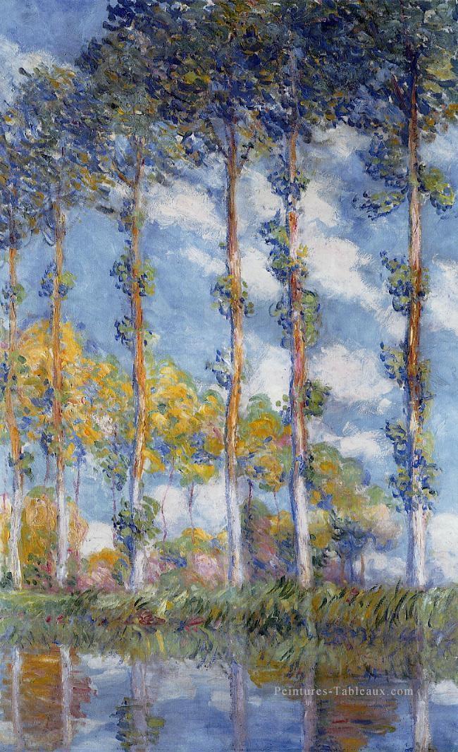Peupliers Claude Monet Peintures à l'huile